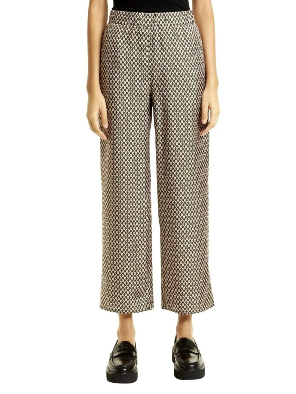 Max Mara Silk Cropped Pants Size 8 New